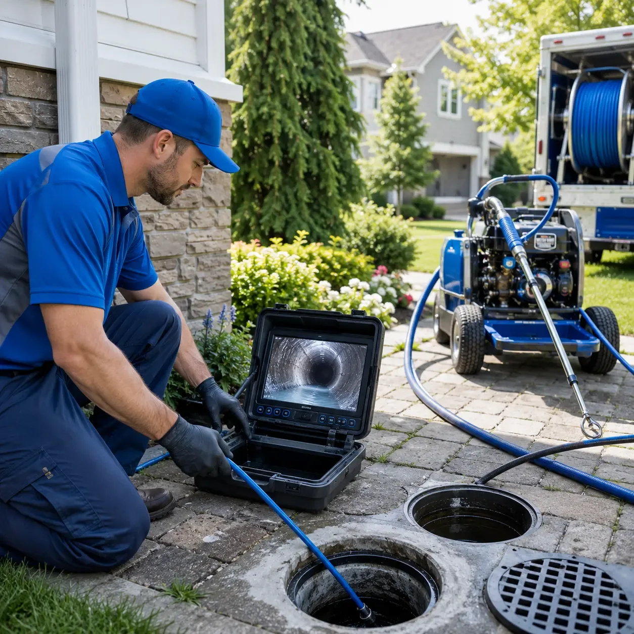 Outdoor drain cleaning professionals serving Marshfield, MA