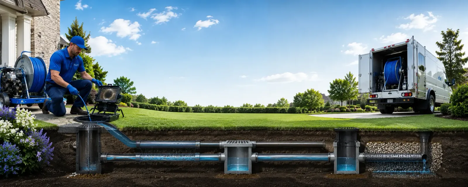 Outdoor drain cleaning information for Marshfield, MA